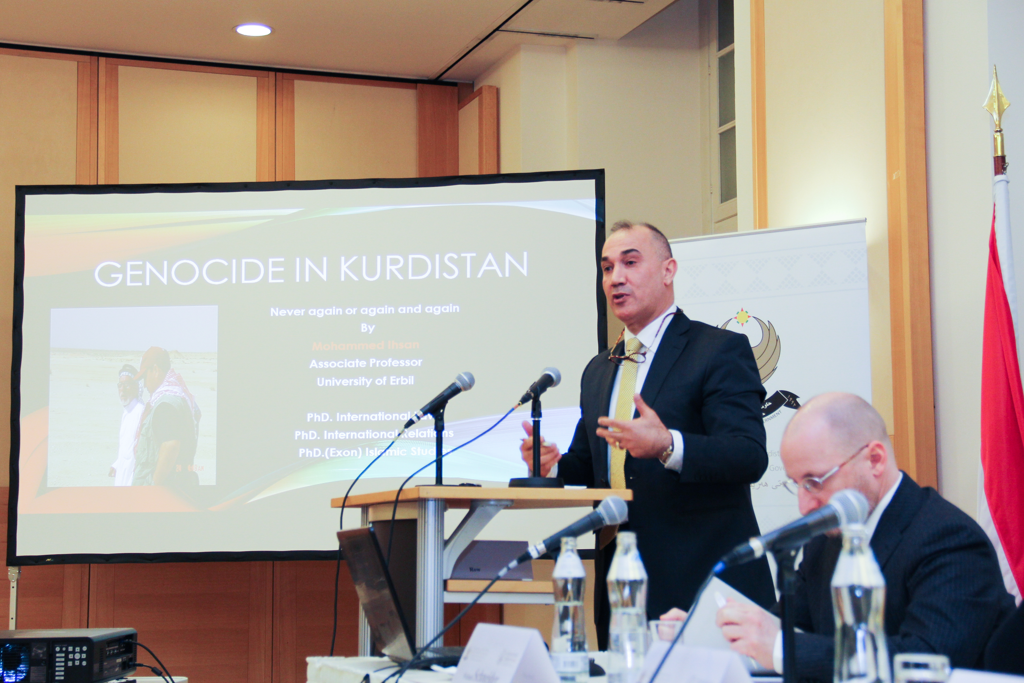a public seminar at the Diplomatic Academy of Vienna (Austria) on April 27 discussed means and ways to prevent genocide in the future. (Photo: Daniel Reinhardt)